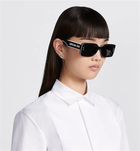 DiorPacific S1U Black Rectangular Sunglasses 